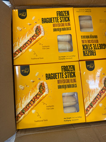 Banh Mi Cha Ca Viet Nam (5pcs/pack) - Frozen Vietnamese Baguette With Fish Cake 400g