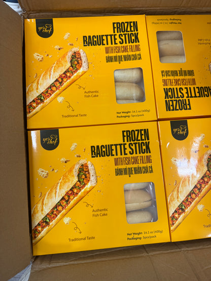 Banh Mi Cha Ca Viet Nam (5pcs/pack) - Frozen Vietnamese Baguette With Fish Cake 400g