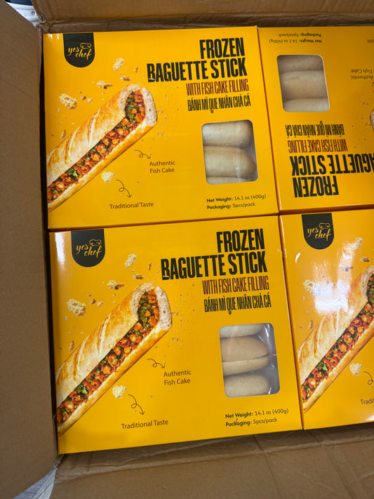 Banh Mi Cha Ca Viet Nam (5pcs/pack) - Frozen Vietnamese Baguette With Fish Cake 400g