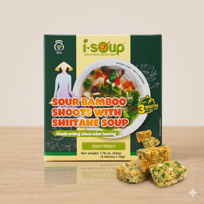 Canh Mang Chua Nam Huong/ Sour Bamboo Shoots With Shiitake Soup * 50g