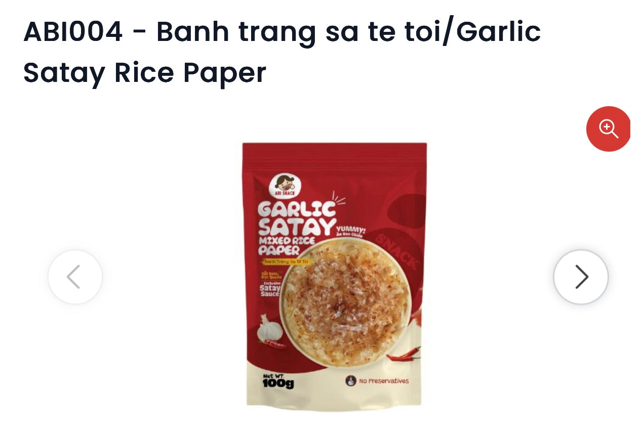 BANH TRANG SATE TOI - 100G