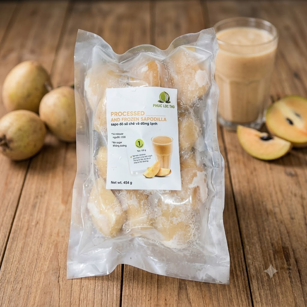 Sapo da so che va dong lanh / Processed And Frozen Sapodilla * 454g