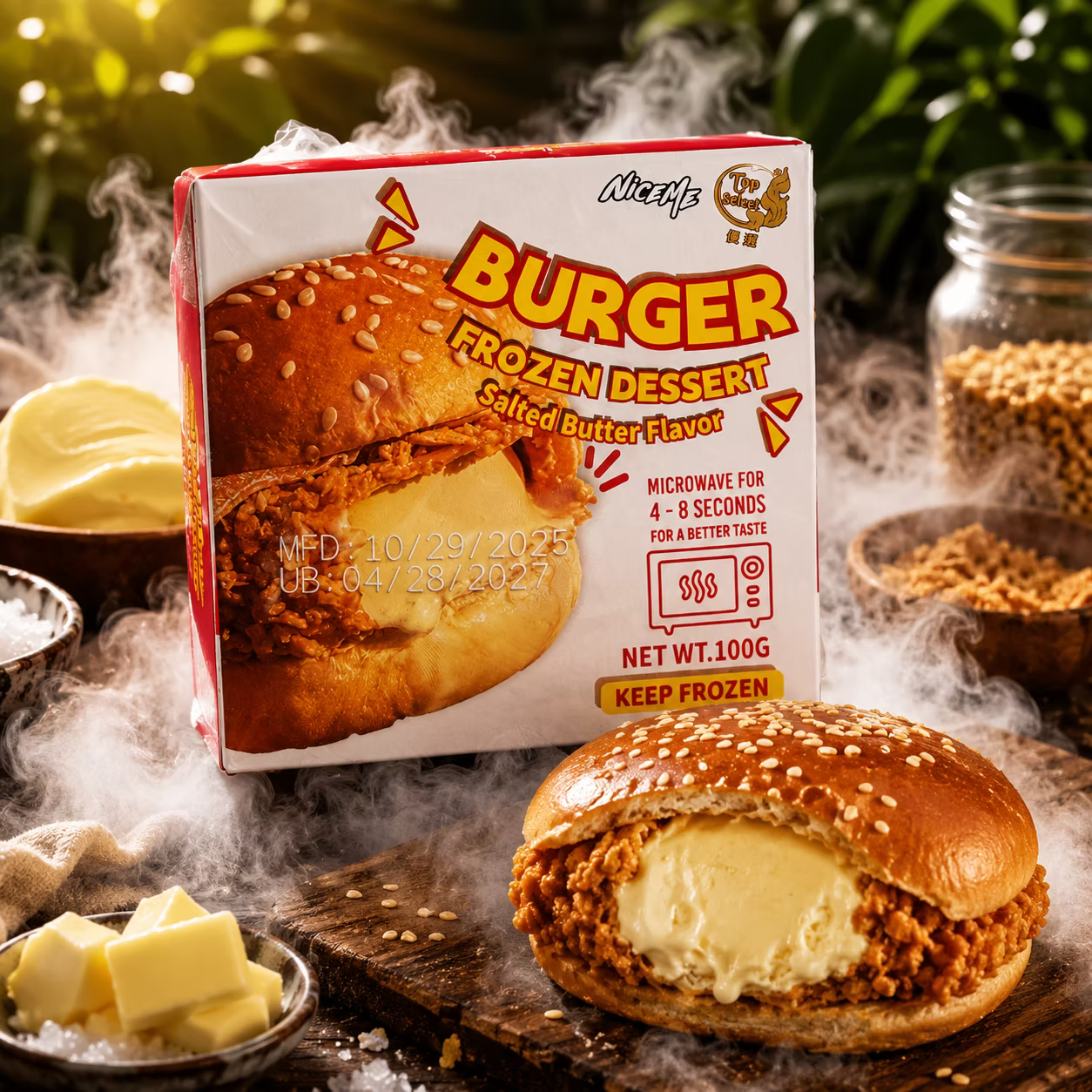 ICE CREAM BURGER