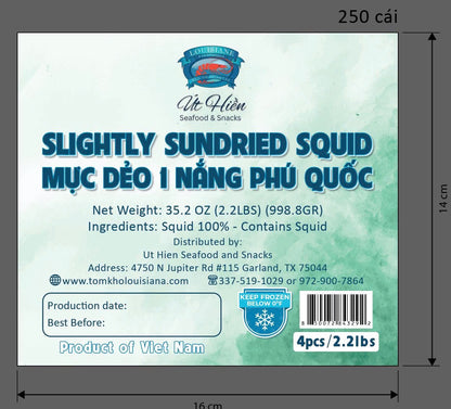 Muc mot nang deo Phu Quoc 2.2lbs -1 kg