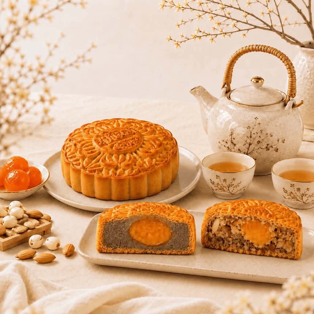 BANH TRUNG THU - Moon Cake TARO (Yolk) 480g
