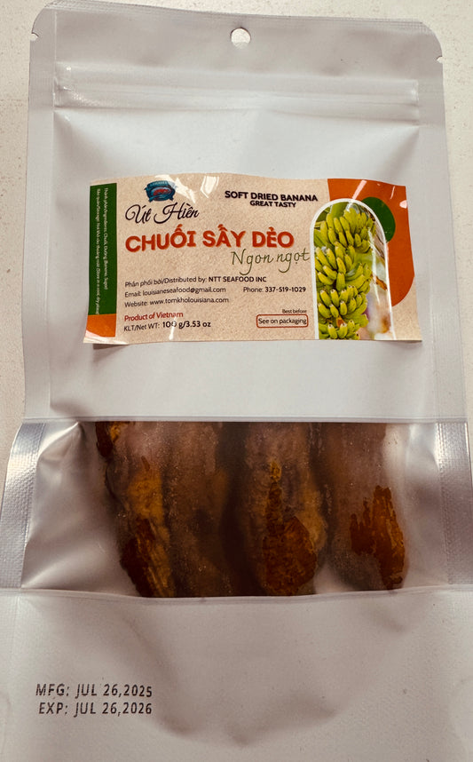 Chuoi say deo 0.22 lb/100 g