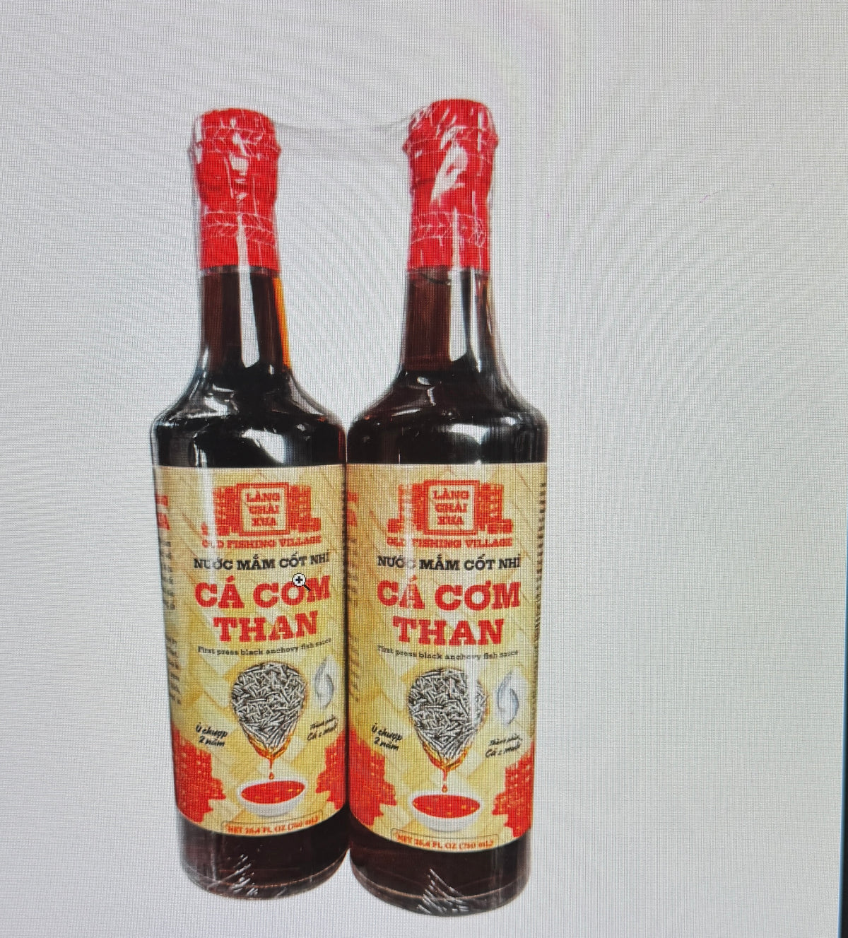 Nuoc mam cot nhi - ca com than -lang chai xua 750ml-2 chai