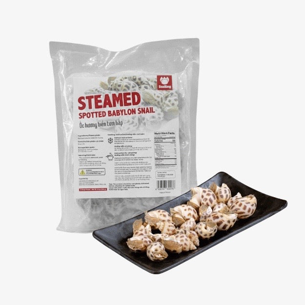 Oc Huong Bien Tuoi Hap - Steamed Spotted Babylon Snail - 908g