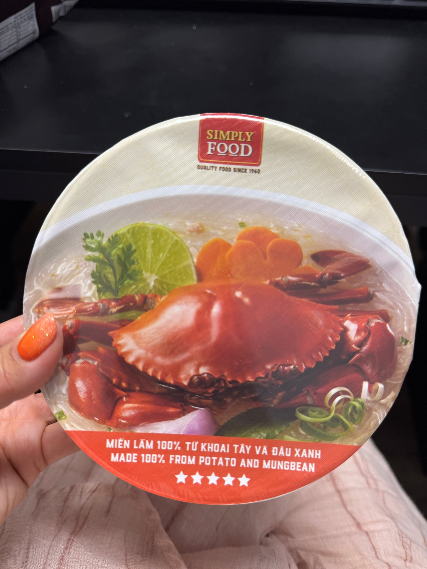 Mien cua- Glass Instant Noode - Crab Simply