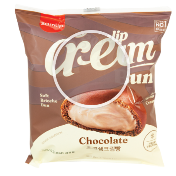 Banh Kem CHOCOLATE - FZ CHOCOLATE CREAM BUN(KOREA) 135g 4.76OZ