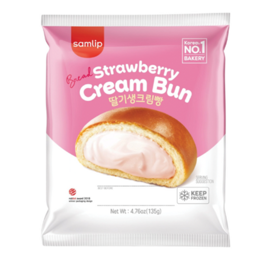 Banh Kem Dâu Tay - FZ STRAWBERRY CREAM BUN(KOREA) 135g 4.76OZ