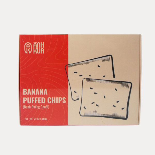 Banh Phong Tom Chuoi - Banana Puffed Chips 500g