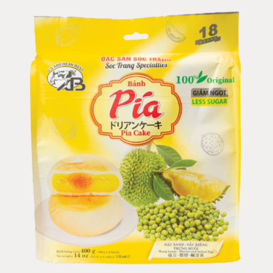 Banh Pia Dau xanh Sau Rieng Truong Muoi - FZ PIACAKE MUNGBEAN EGGYOLK 400g