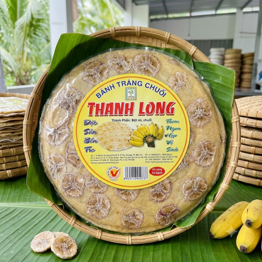 Banh Trang Chuoi Thanh Long (10 cai/xap)