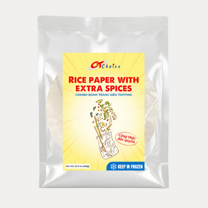 Banh Trang Sieu Topping - Rice Paper With Extra Spices 650g