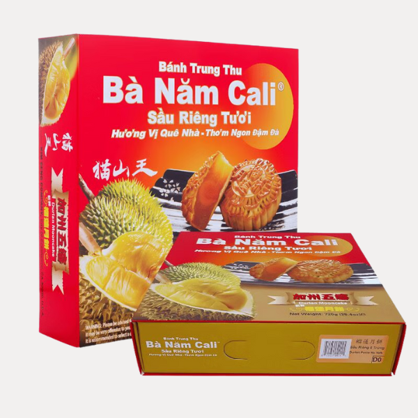 Banh Trung Thu Ba Nam Cali Durian 0 Yolk 25.40oz