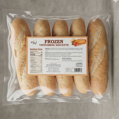 Banh Mi Viet Nam Dong Lanh (5pcs/pack) - Frozen Vietnamese Baguette 350g