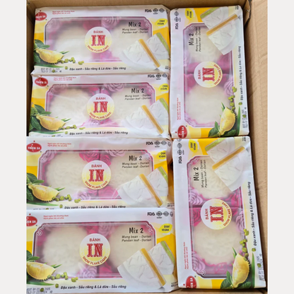 Banh in Thien Sa 400g - Snow Plake Cake Mung Bean & Durian 400g