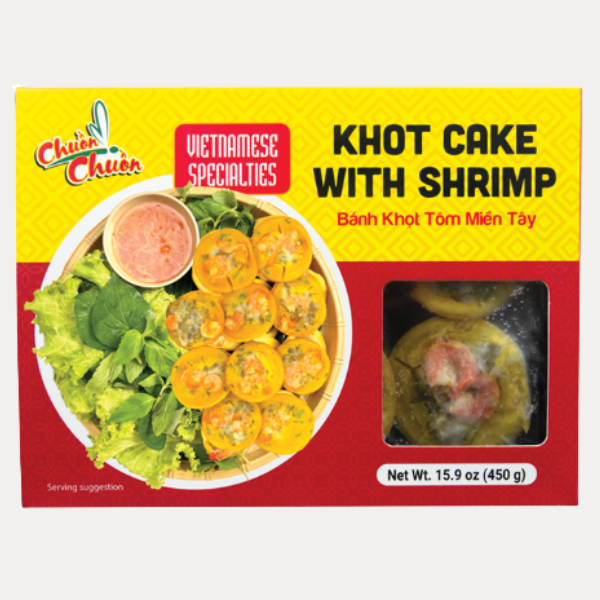 Banh khot tom Mien Tay 450g - FZ KHOT CAKE WITH SHRIMP 450g 16OZ