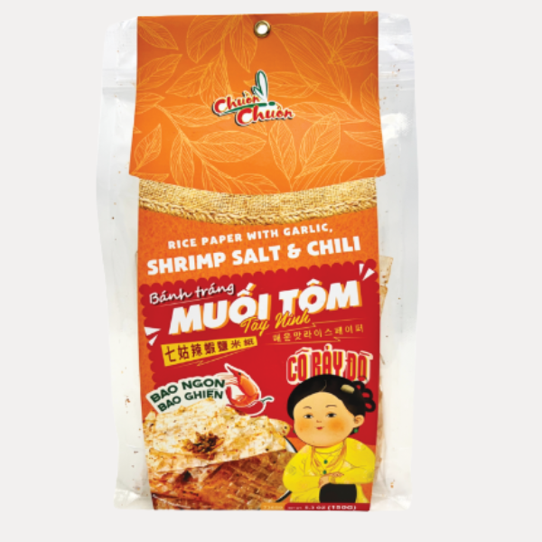 Banh trang Muoi Tom - RICE PAPER GARLC SHRMP CHILI 5.3OZ