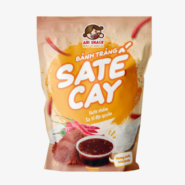 Bánh Tráng Sa Tế Cay - Spicy Satay Mixed Rice Paper 80g