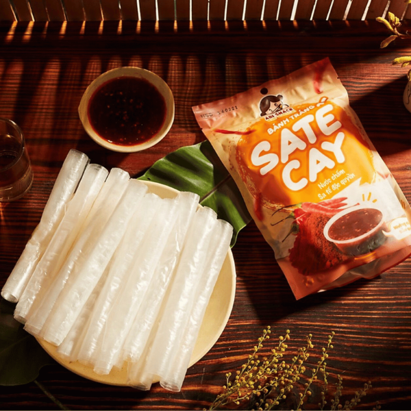 Bánh Tráng Sa Tế Cay - Spicy Satay Mixed Rice Paper 80g
