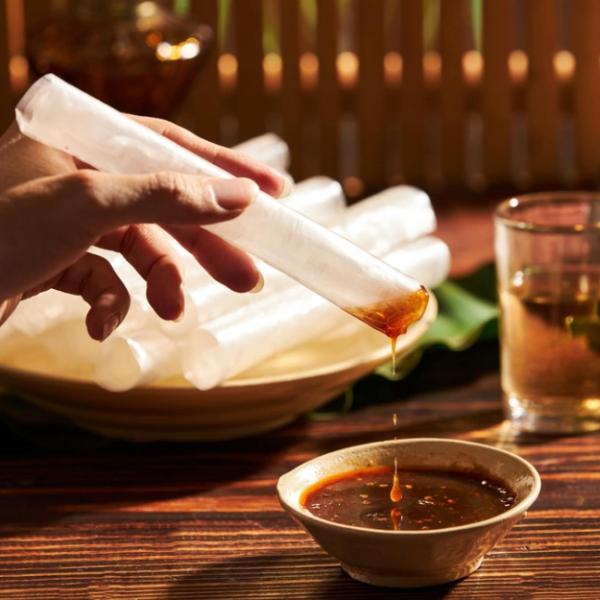 Bánh Tráng Sa Tế Cay - Spicy Satay Mixed Rice Paper 80g