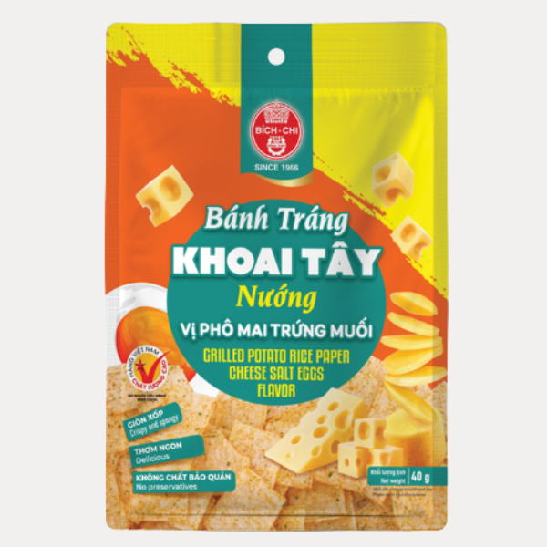 Banh trang khoai tay nuong vi pho mai trung muoi - GRILL RICEPAPER CHEESE SALTEGG 1.41OZ