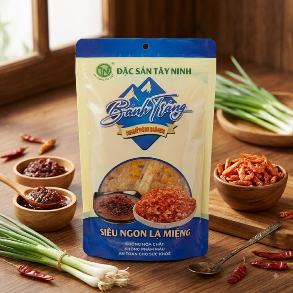 Banh trang sate Tom Hanh