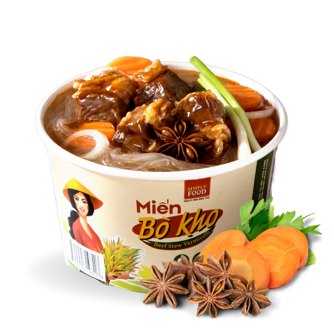 Mien bo Kho - Instant Glass Noodles Beef Stew(  2.6 Oz)- box 9hop 17$