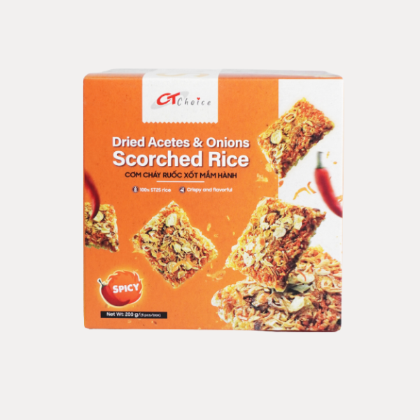 Crispy rice with shredded pork and onion fish sauce 200gr