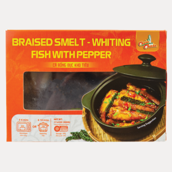 Ca Bong Duc Kho Tieu - D FZ BRAISE SMELT-WHITING FISH 17.6OZ