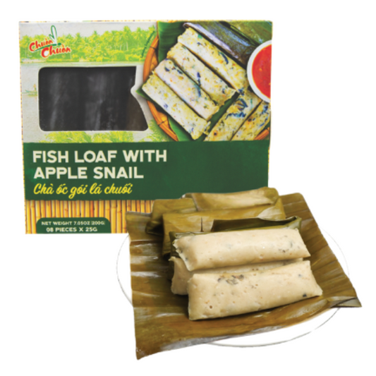 Cha oc goi la chuoi - FZ FISH LOAF WITH APPLE SNAIL (8PCS x 25g) 7.1OZ