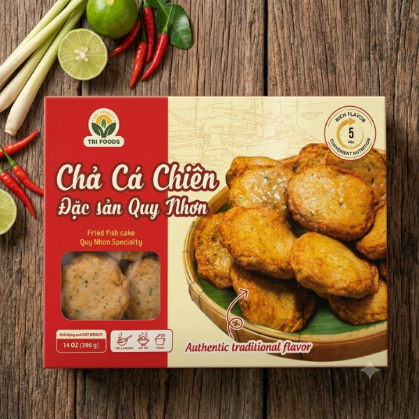 Cha Ca Chien - Dac San Quy Nhon - Fried  Fish Cake 396g