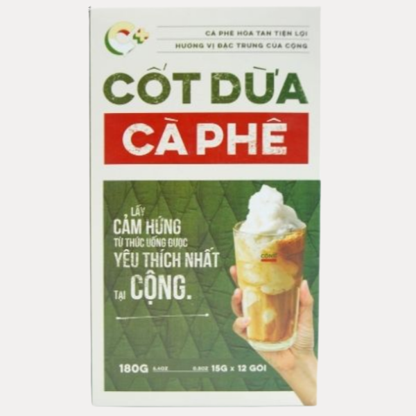 Cot Dua Ca Phe Hop - Instant Coconut Coffe 180g