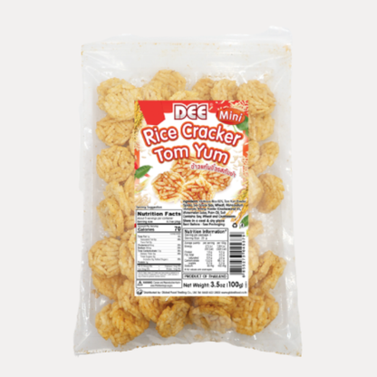 Banh Gao TOM YUM - D DEE RICE CRACKER TOM YUM 3.5OZ( mua 1 tang 1)