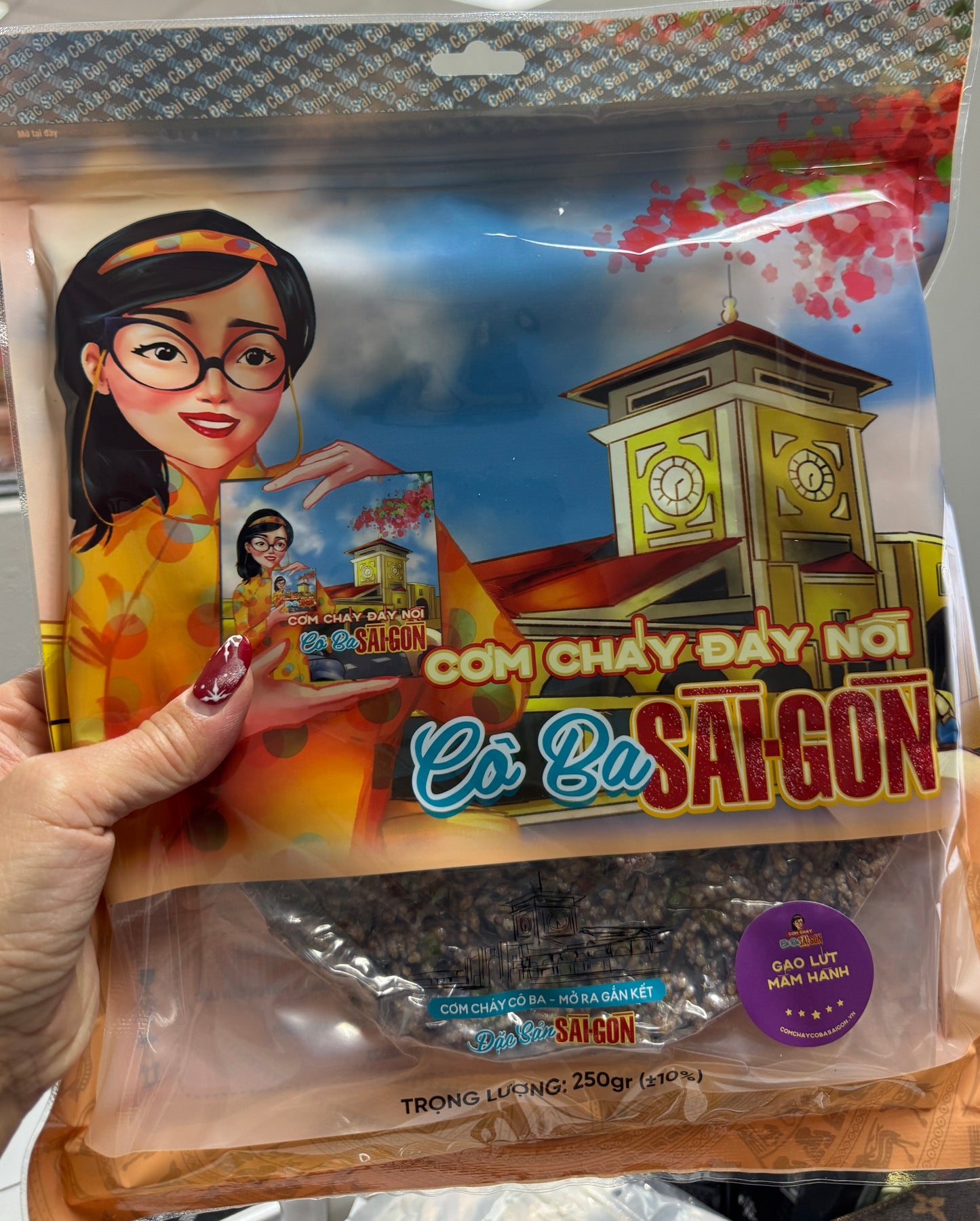 com chay day noi  Co ba sai goon - gao luc mam hanh