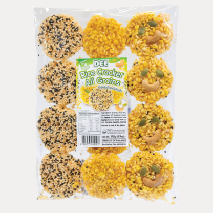 Banh Gao Luc Cha Bong - DEE RICE CRACKER ALL GRAINS 4.93OZ- MUA 1 TANG 1