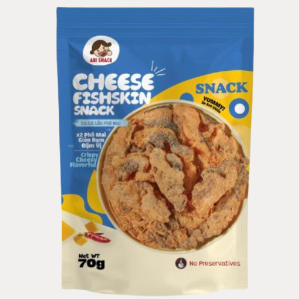 Da Ca Pho Mai - Cheese Fish Skin Snack 70g