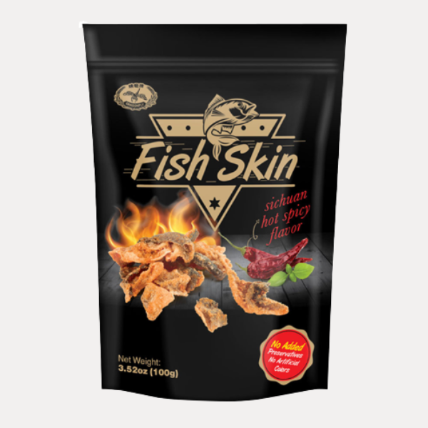 Da ca gion cay - DRAGONFLY HOT & SPICY FISH SKIN 100G 3.52OZ