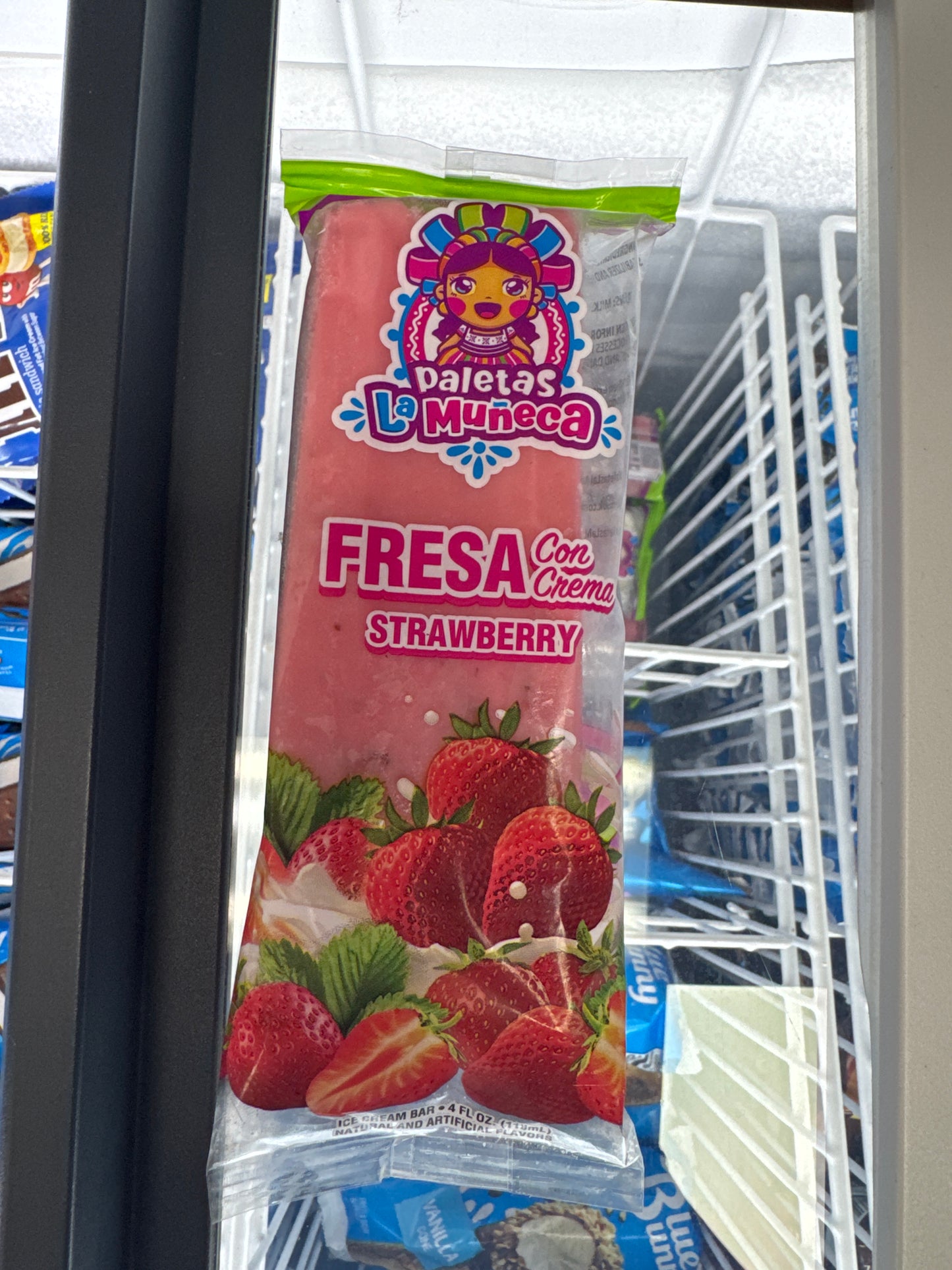 Blue Bunny Ice Cream - Fresa stramwberry & Cream Bar