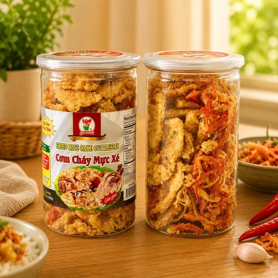 COM CHAY MUC XE / FRIED RICE CAKE CUTTLEFISH 7OZ