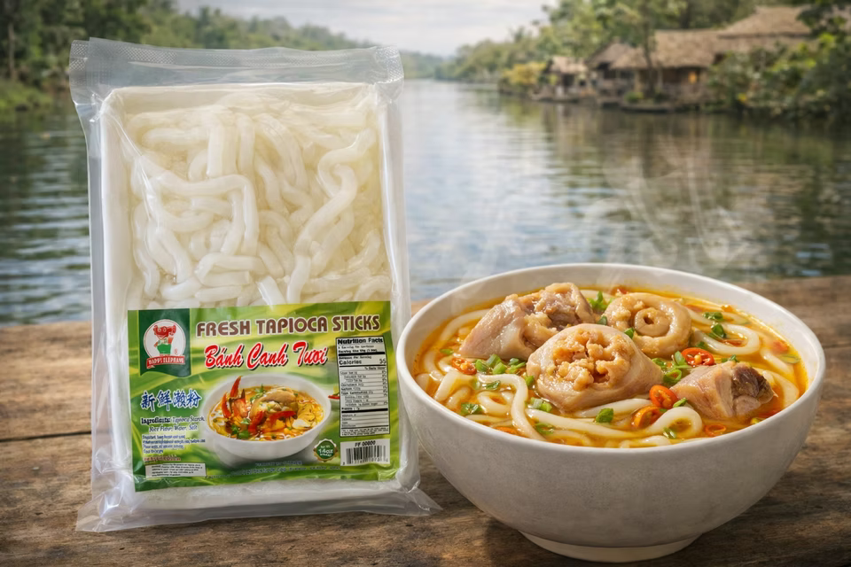 BANH CANH TUOI/TAPIOCA STICK, 24X14OZ/TRAY 21LBS/CS