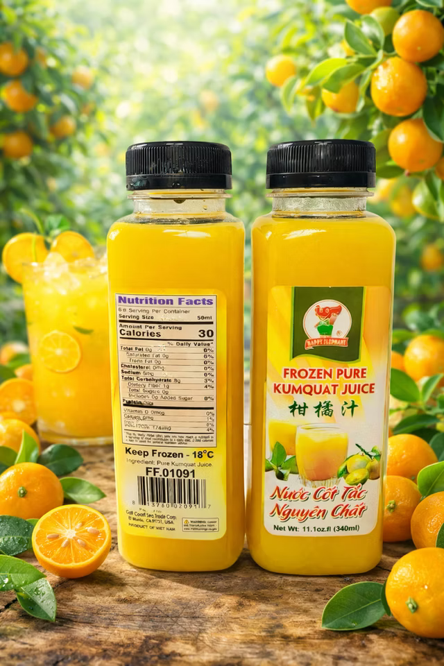 NUOC COT TAC/KUMQUAT JUICE, 340ML X 24 BOTTLES
