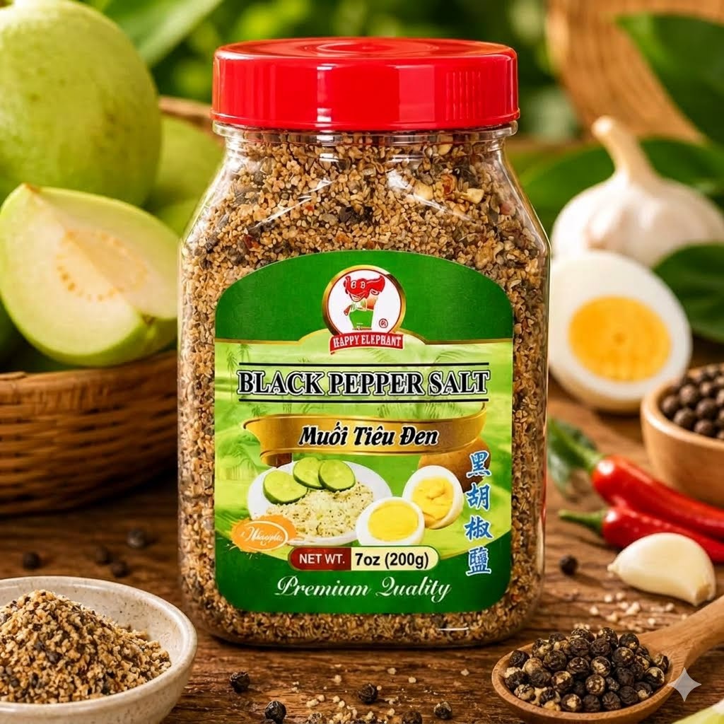 MUOI TIEU DEN / BLACK PEPPER SALT 200g
