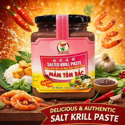 MAM TOM BAC/SALTED KRILL PASTE 470Gx24JARS/CS, 25LBS