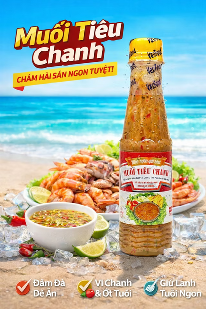 MUOI TIEU CHANH/LEMON PEPPER SAUCE 230g X 24BOTTLES/CS
