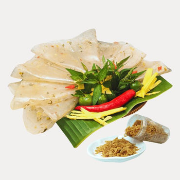 Banh trang ot do rau ram va hanh phi muoi 340gr