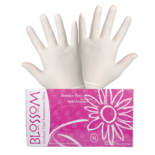 Gang Tay khong bot (100 cái/hop) - POWDER FREE VINYL GLOVES (100PCS)