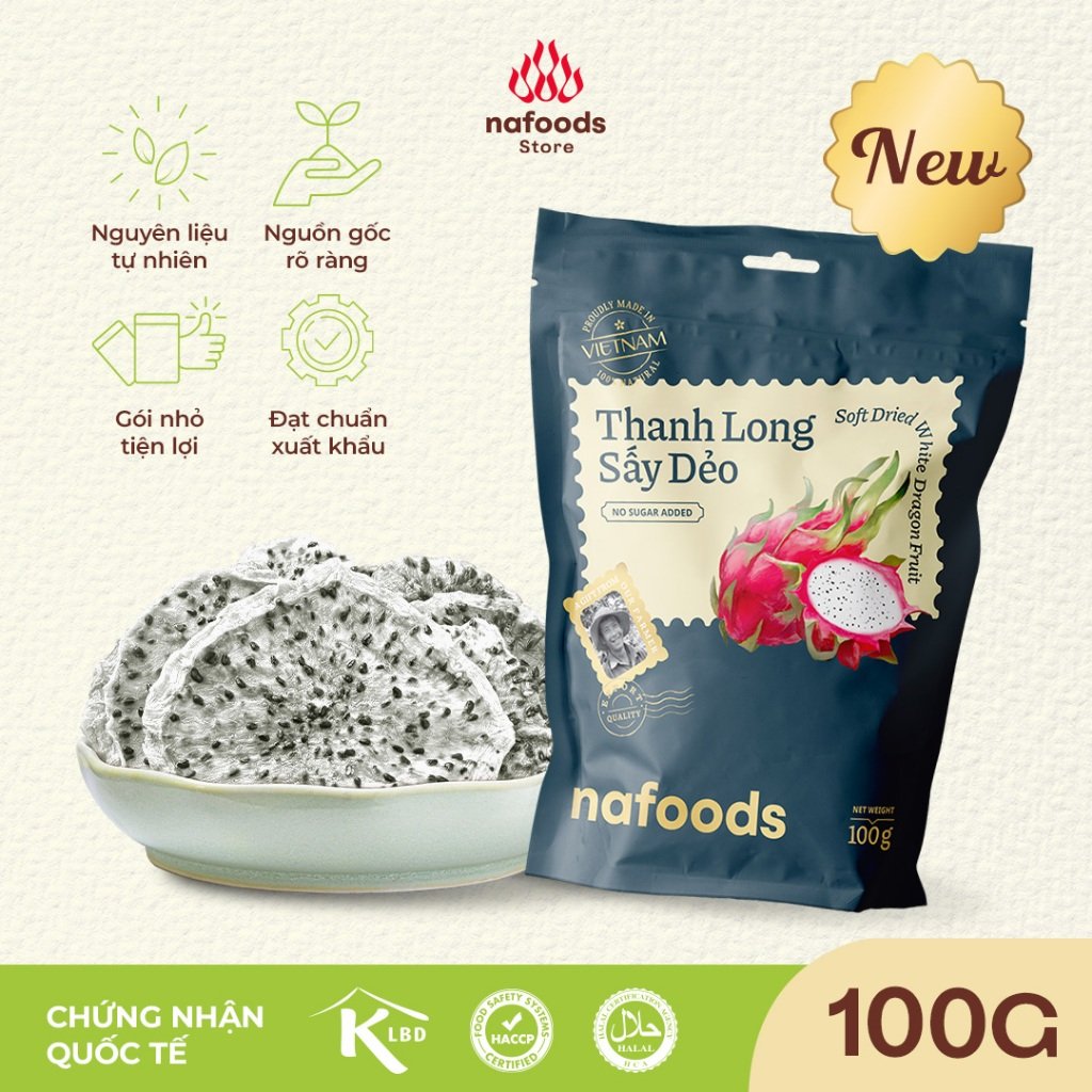 Nafood Dried Dragon Fruit 0.22 lb/100 g